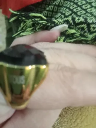 Anillo Tous Negro y Dorado