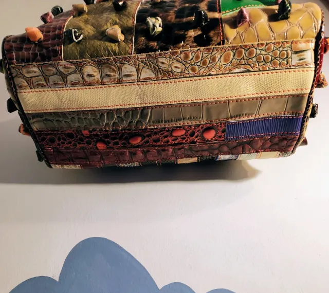 Borsa Multicolor Patchwork in Pelle