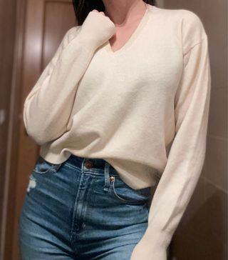 Jersey Zara Lana Beige Talla M