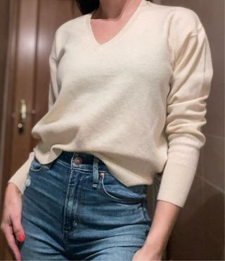 Jersey Zara Lana Beige Talla M