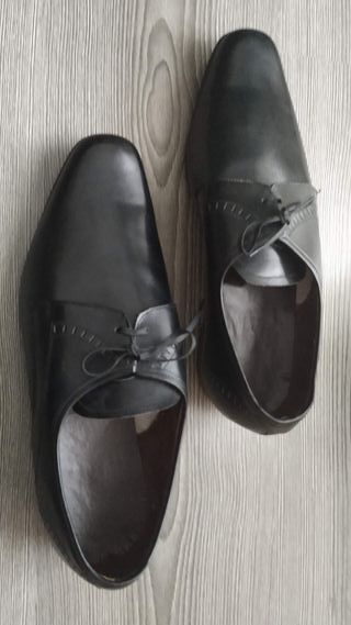 Zapatos de vestir caballero negros cordones n 43