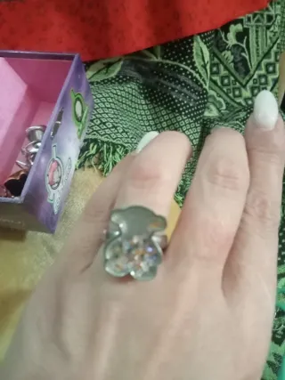 Anillo Tous Oso Multicolor Plata