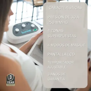 Botas de compresión de aire para piernas.