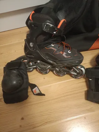 Patines en línea y protecciones