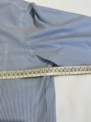 GANT camisa rayas azul blanco M popelín