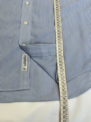 GANT camisa rayas azul blanco M popelín