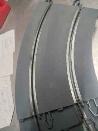 Scalextric lote 5 curvas 5 rectas pista gris