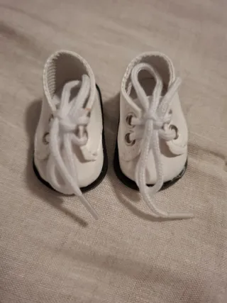 Zapatos blancos para muñeca BJD