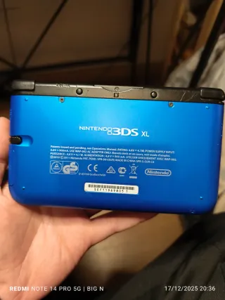 Nintendo 3DS XL Blu con caricatore e stilo