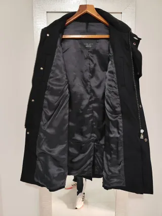 Chaqueta Zara Man 3/4 Talla M Negra