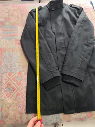 Chaqueta Zara Man 3/4 Talla M Negra