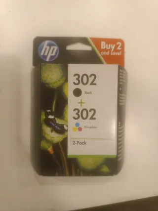 Pack 2 Cartuchos HP 302 Negro y Tricolor Original
