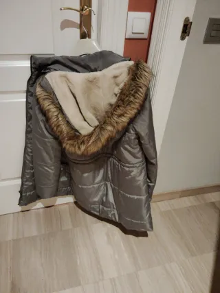 Chaquetón gris talla S
