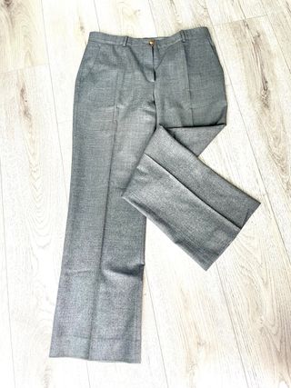 Pantaloni Miu Miu lana grigi