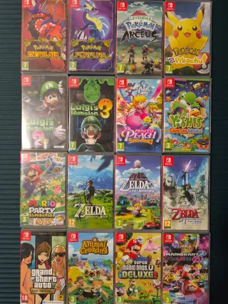 (35 cada uno) Juegos Nintendo Switch