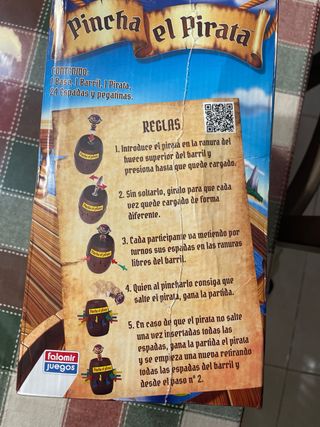 Juego Pincha el Pirata