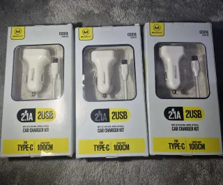 Kit Cargador Coche Mimacro CC074 2.1A 2USB