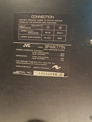Altavoces JVC SP-MX77TN