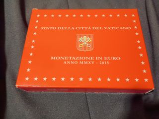 Vaticano 2015 proof 1 cent. a 2 euros + 20 € plata