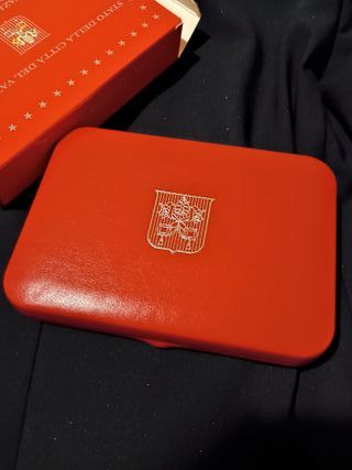 Vaticano 2015 proof 1 cent. a 2 euros + 20 € plata