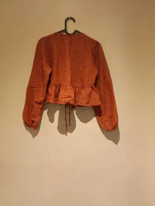 Blusa Mango color Coral Talla S