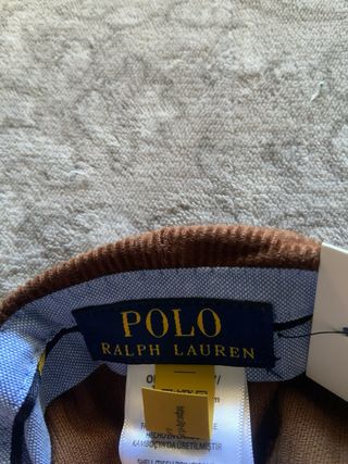 Gorra Ralph Lauren Pana Marrón y Azul