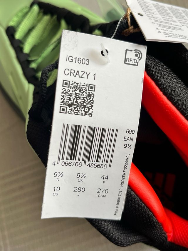 Adidas Crazy 1 - 44 EU
