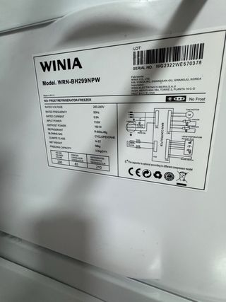 Frigorífico Combi Winia Blanco No Frost