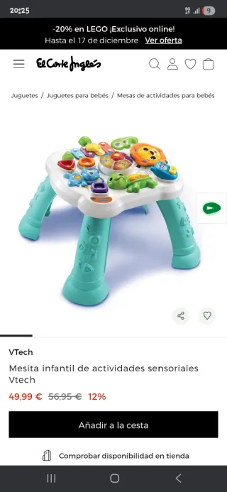 Mesa Actividades Bebé VTECH Tortuga Piano