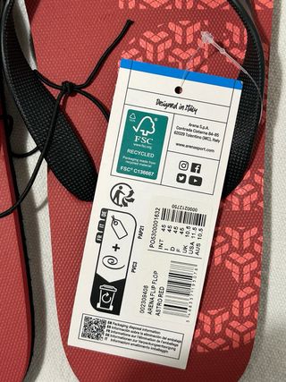 Chanclas Arena Rojas Talla 44/45