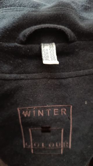 Abrigo mujer talla 48/50 marrón