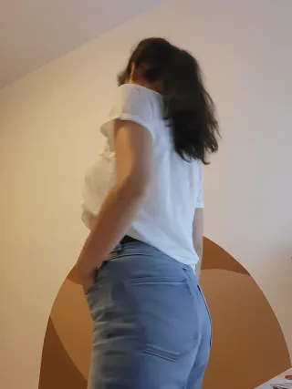 Camiseta H&M transparente blanca