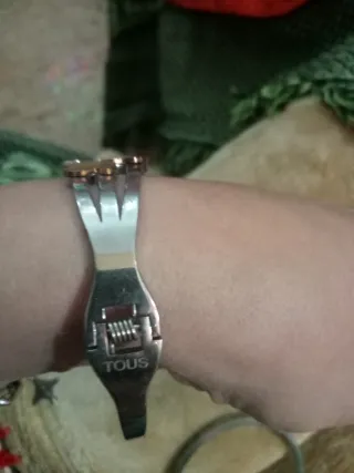 Pulsera Tous Oso Oro, Plata y Oro Rosa