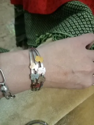 Pulsera Tous Oso Oro, Plata y Oro Rosa