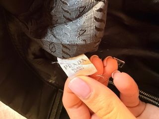 Borsa Prada nera in nylon