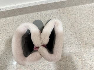 Botas de nieve rosas para niña talla 28