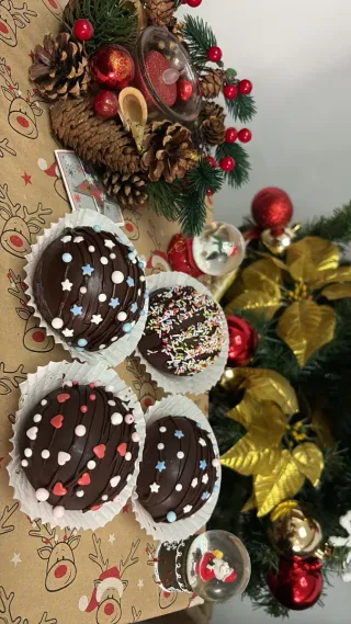 Chocobombas navideñas 2x6€