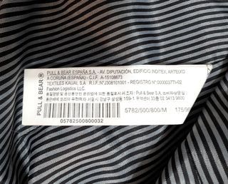 Chaqueta americana Pull and Bear gris