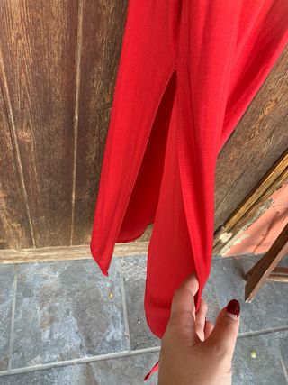 Vestido largo rojo