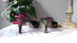 Talla 36 - Zapatos estampados de tacón Gino Vaello