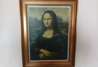 Cuadro Mona Lisa Marco Madera