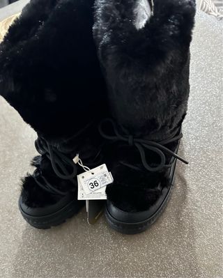 Botas de nieve Oysho negras talla 36