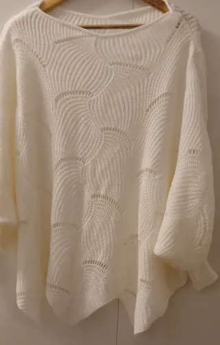 Jersey blanco manga media