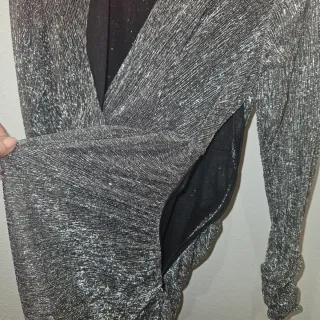 Vestido largo plateado Pedro del Hierro Talla L