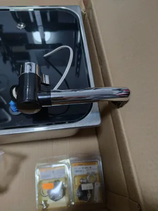 Fregadero Camper Tapa Vidrio