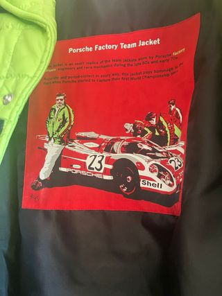 Chaqueta Porsche Vintage Verde y Roja
