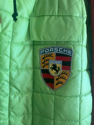 Chaqueta Porsche Vintage Verde y Roja