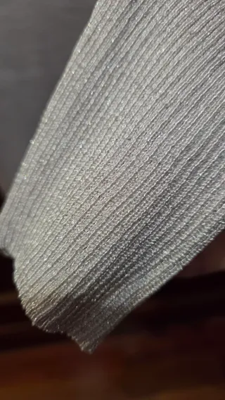 Jersey Mango Talla Única Hilo Plateado