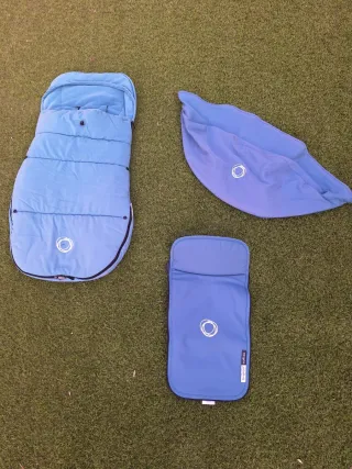 Capota y saco Bugaboo azul