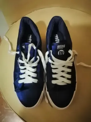 Zapatillas Mustang Raso Azul Talla 38